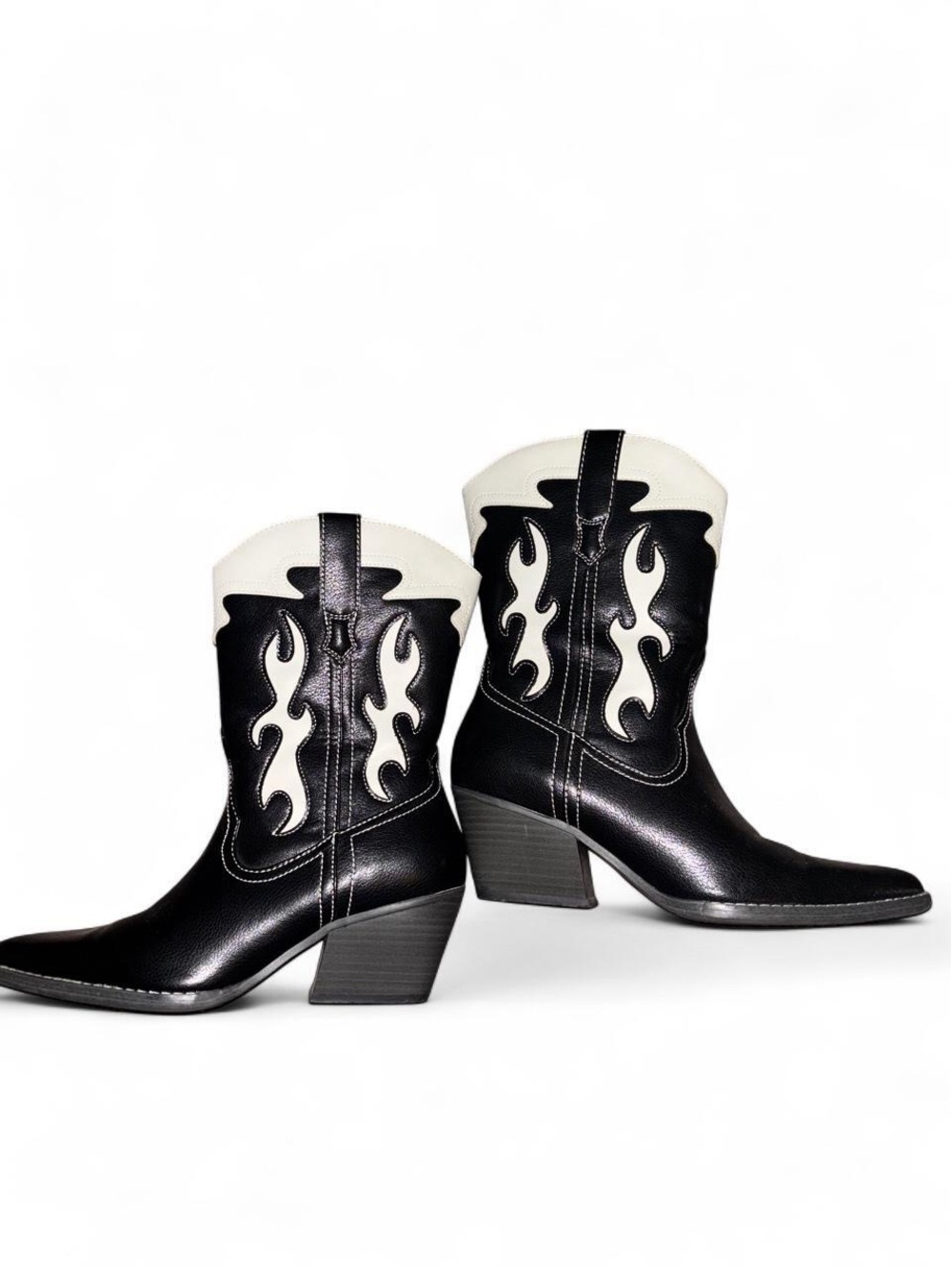 Flame cowboy boots